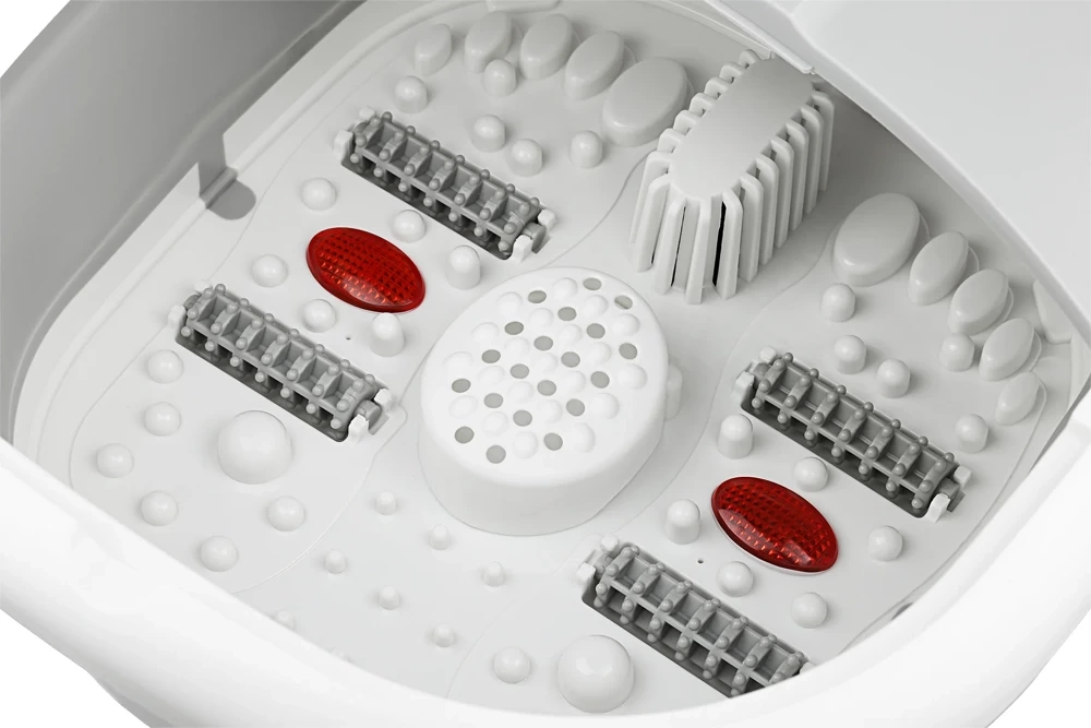 Składany masażer wodny | Wanna z hydromasażem | Masażer do stóp z podczerwienią | Q-806-GREY - obrazek 5