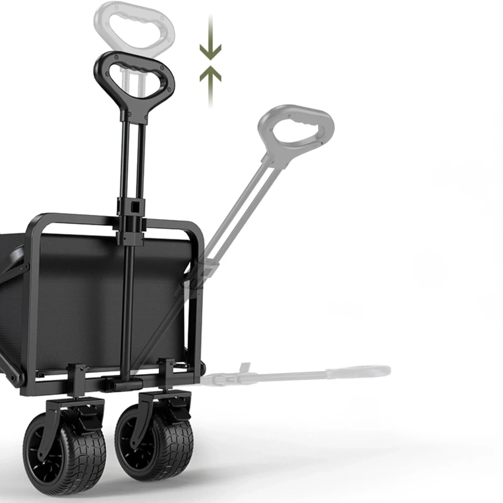 Składany wózek turystyczny | Duży wózek transportowy 100kg | Wózek na plażę 120L | CP01-80 - obrazek 12