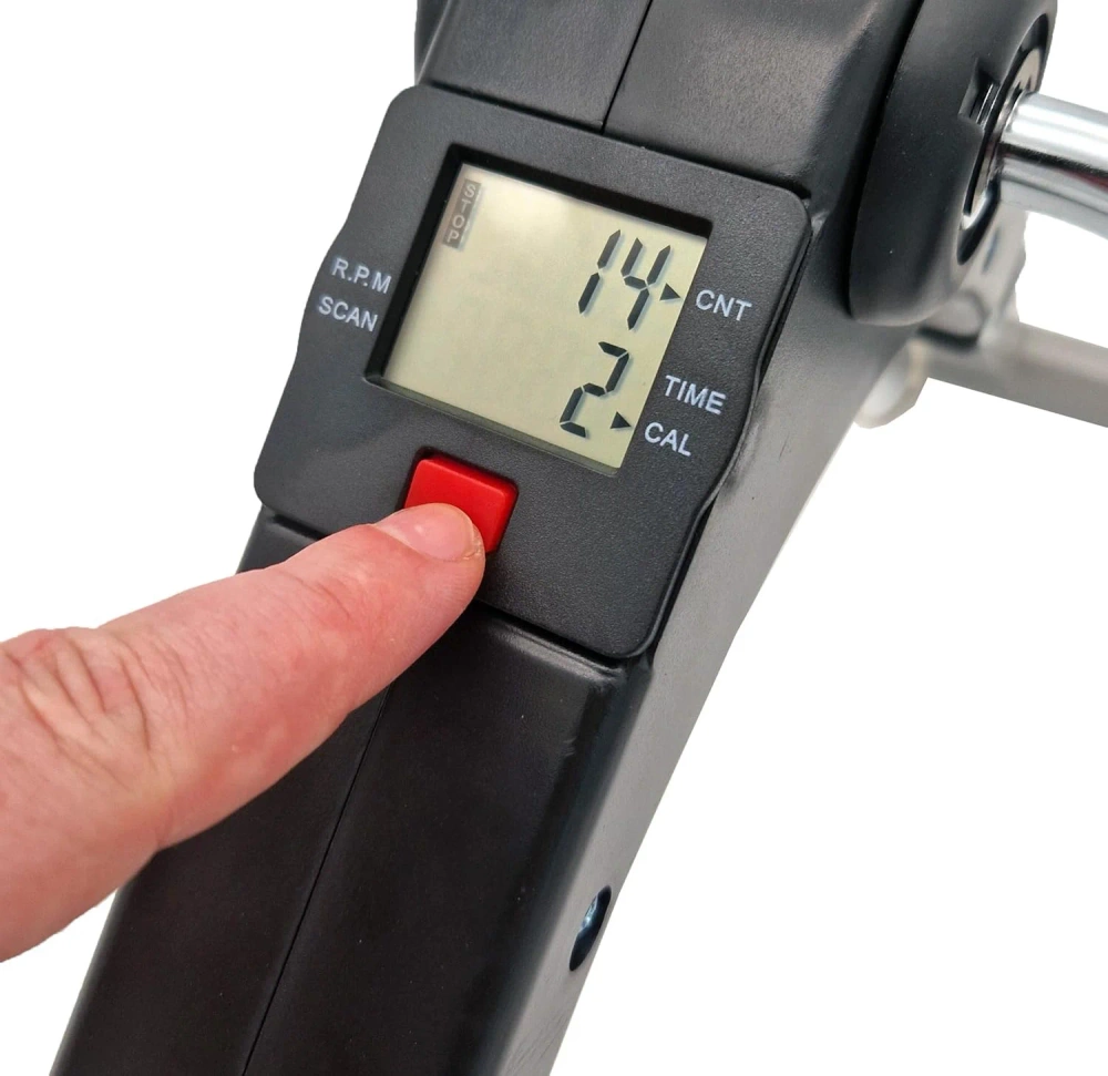 Mini rowerek treningowy z regulacją oporu i licznikiem LCD | Składany rowerek rechabilitacyjny do ćwiczenia rąk i nóg | Rotor | DH-301 - obrazek 2