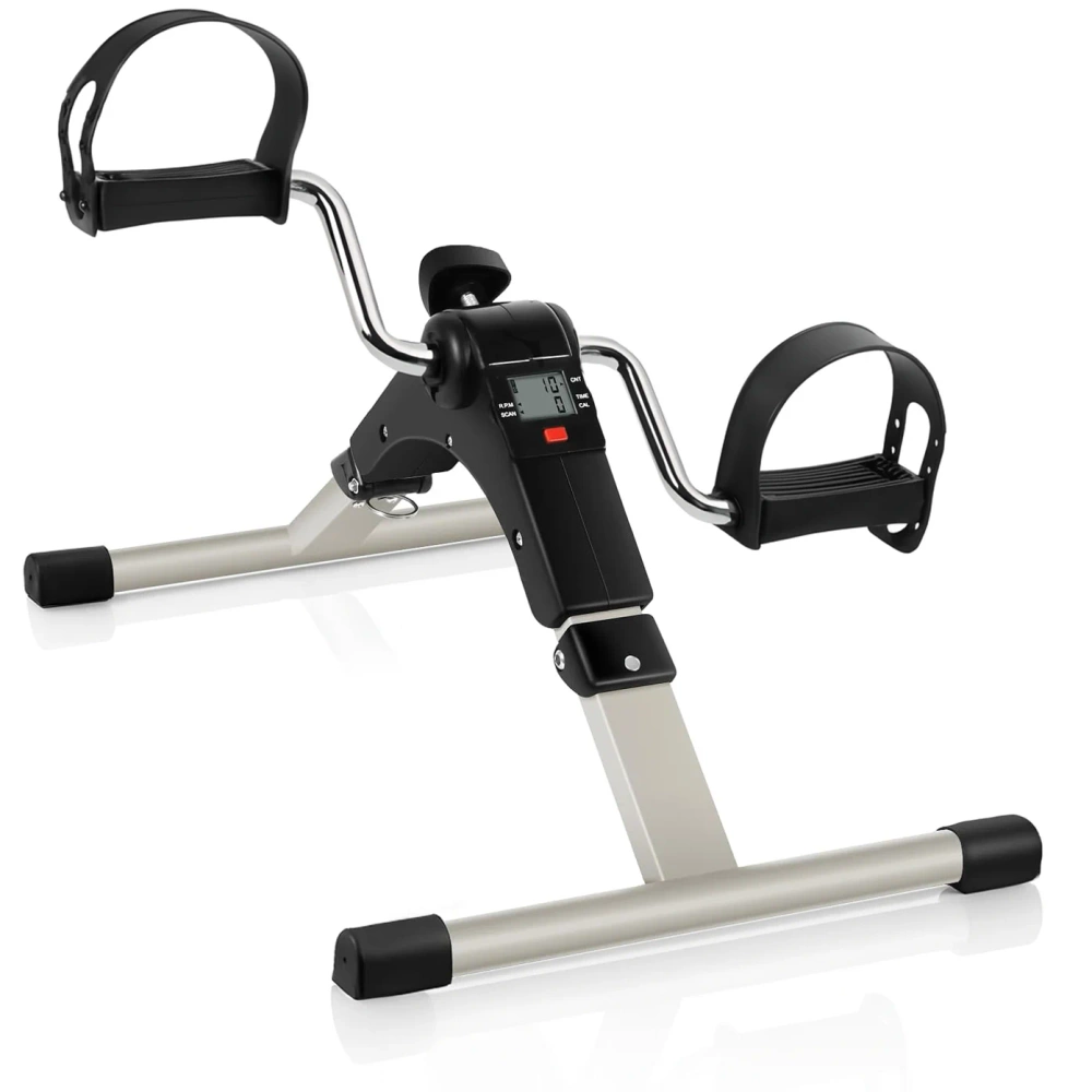 Mini rowerek treningowy z regulacją oporu i licznikiem LCD | Składany rowerek rechabilitacyjny do ćwiczenia rąk i nóg | Rotor | DH-301 - obrazek 3