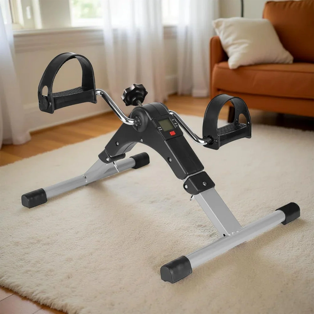 Mini rowerek treningowy z regulacją oporu i licznikiem LCD | Składany rowerek rechabilitacyjny do ćwiczenia rąk i nóg | Rotor | DH-301 - obrazek 4