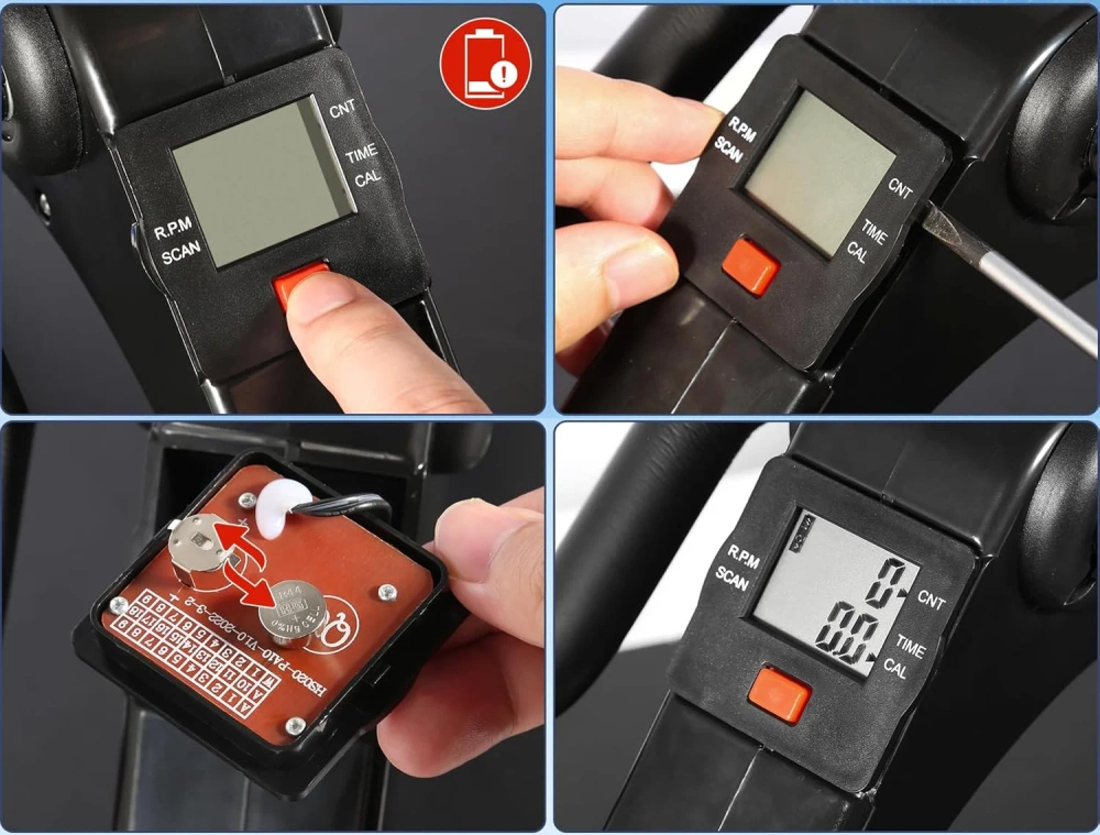 Mini rowerek treningowy z regulacją oporu i licznikiem LCD | Składany rowerek rechabilitacyjny do ćwiczenia rąk i nóg | Rotor | DH-301 - obrazek 15