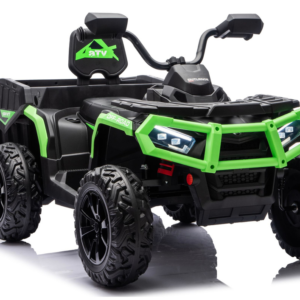 Quad Na Akumulator ATV 6 Kół Z Przyczepką JC606 24V 4×4 Zielony